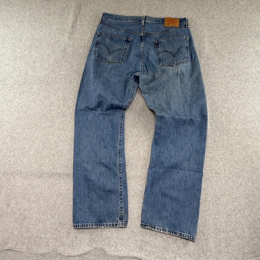 Levi's 501 Original Fit Jeans Mens 34x30 Blue y2k 2000s Vtg Straight Leg Denim